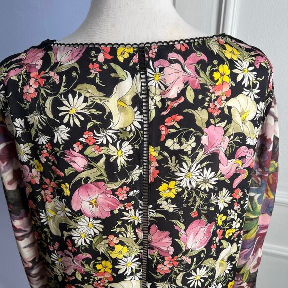 3.1 Phillip Lim Silk Floral Top Cold Shoulder Meadow Flower Spring Womens Size 8 - Picture 10 of 14